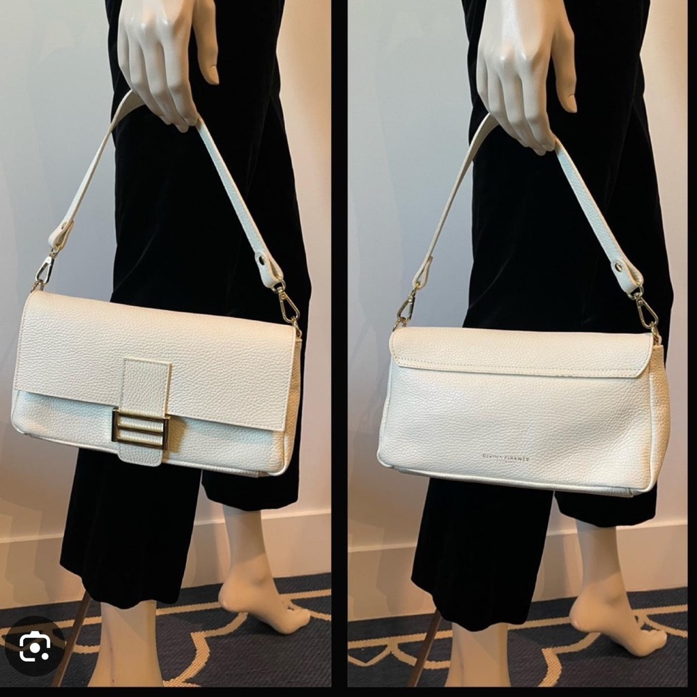 Divina Firenze Italy Leather Baguette Bag